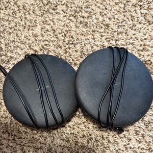 Two Samsung Qi Fast Charge Wireless Charger Stand Black